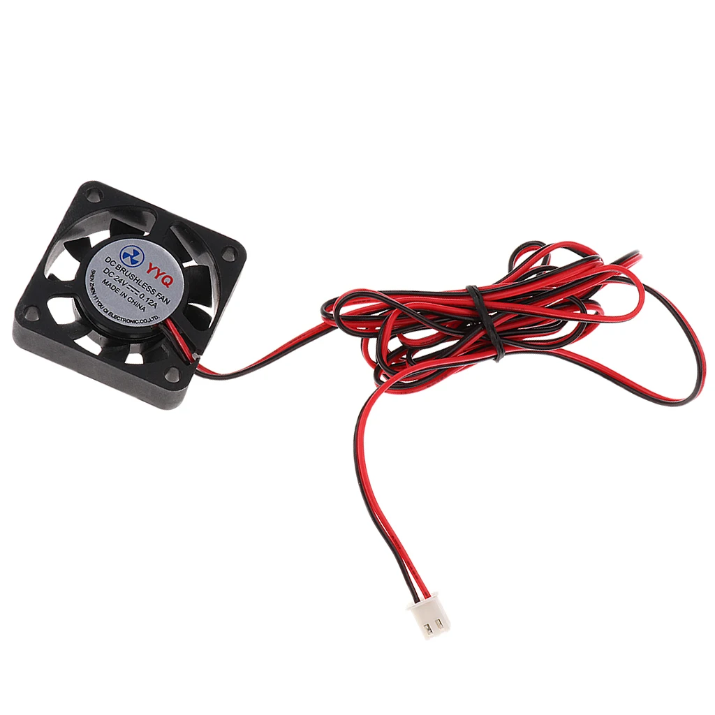 1pc 24V 0.10A 40mmx40mmx10mm 4010 DC Brushless Cooling Fan 2pin Connector