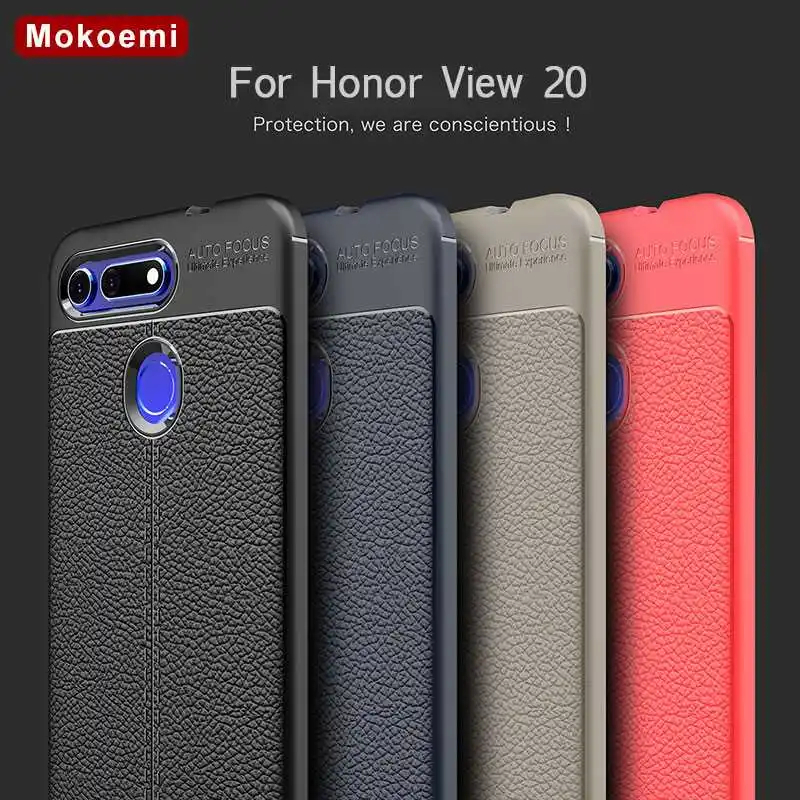 

Mokoemi Fashion Lichee Pattern Shock Proof Soft 6.4"For Huawei Honor View 20 Case For Huawei Honor View 20 Phone Case Cover