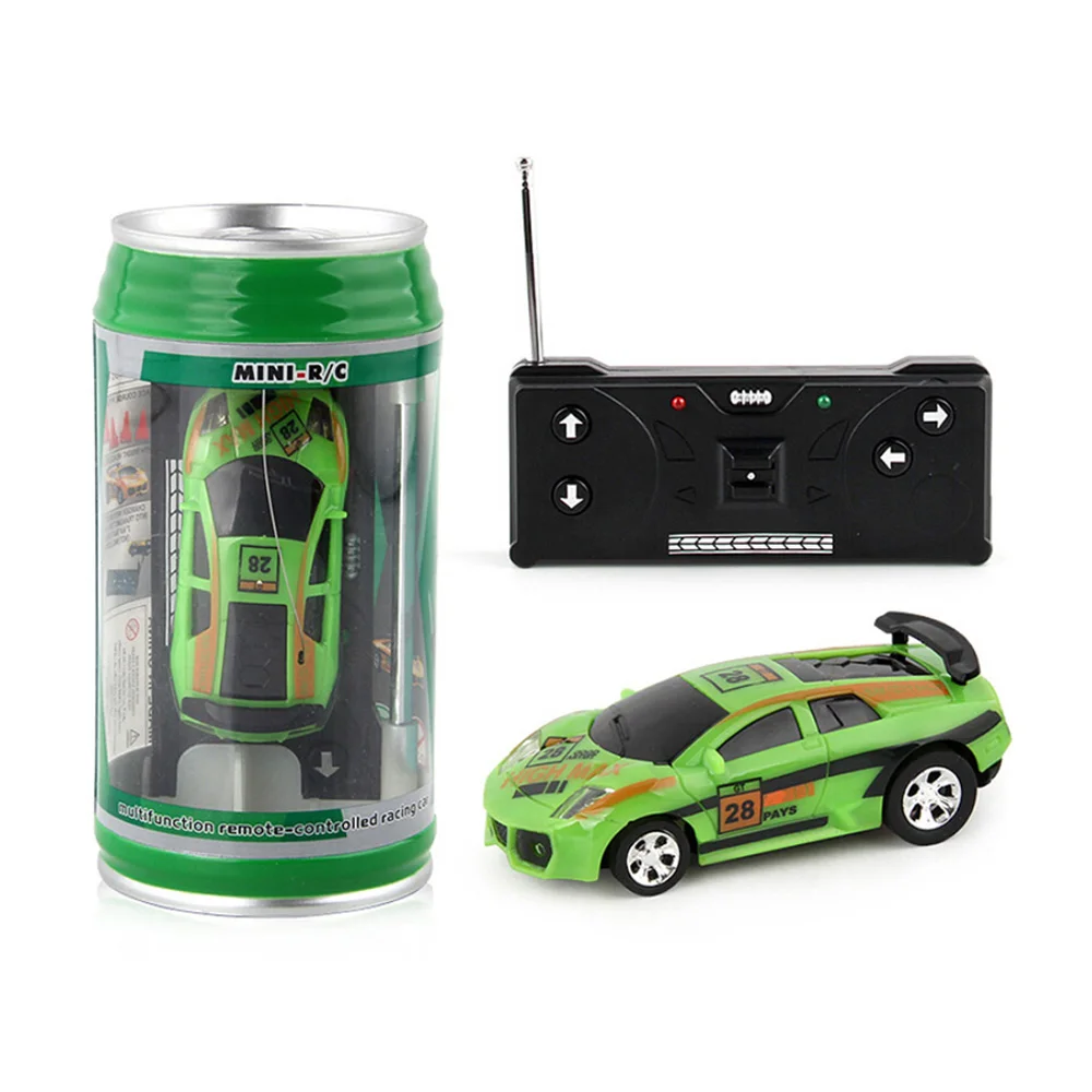 Multicolor Coke Can Mini Speed Rc Radio Remote Control Micro Racing Car