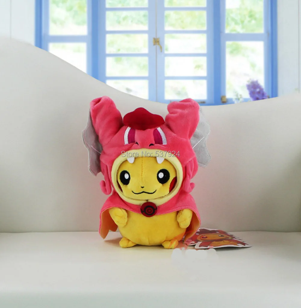 Новинка 10 шт. Pikchu Косплей Charizard XY Magikarp 8-1" 20-25 см плюшевая кукла