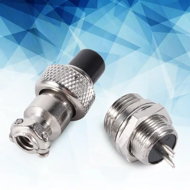 10 комплектов GX12 2/3/4/5/6Pin 12 мм авиационный штекер мужской + женский металлический