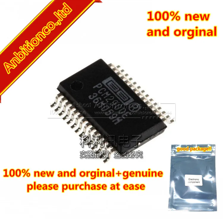 

2pcs 100% new and orginal PCM2900E STEREO AUDIO CODEC WITH USB INTERFACE, SINGLE ENDED ANALOG INPUT/OUTPUT SSOP-28 c in stock