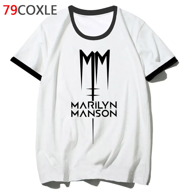 

marilyn manson t shirt for t-shirt clothing men male tshirt funny streetwear top tee 2019 school hop harajuku hip F2638
