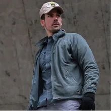 Зимняя Мужская ветрозащитная теплая клетчатая флисовая куртка для верховой езды, альпинизма, рыбалки, пеших прогулок, дышащая теплая Тактическая Военная куртка