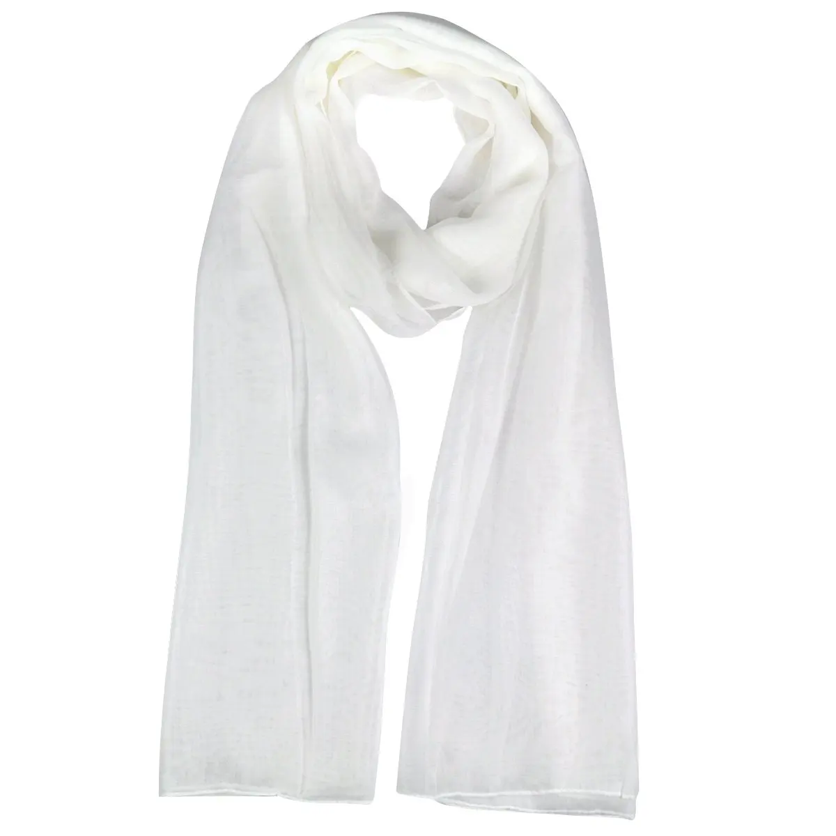 

Fashion Ladies White Soft Long Large Chiffon Scarf Neck Head Wrap