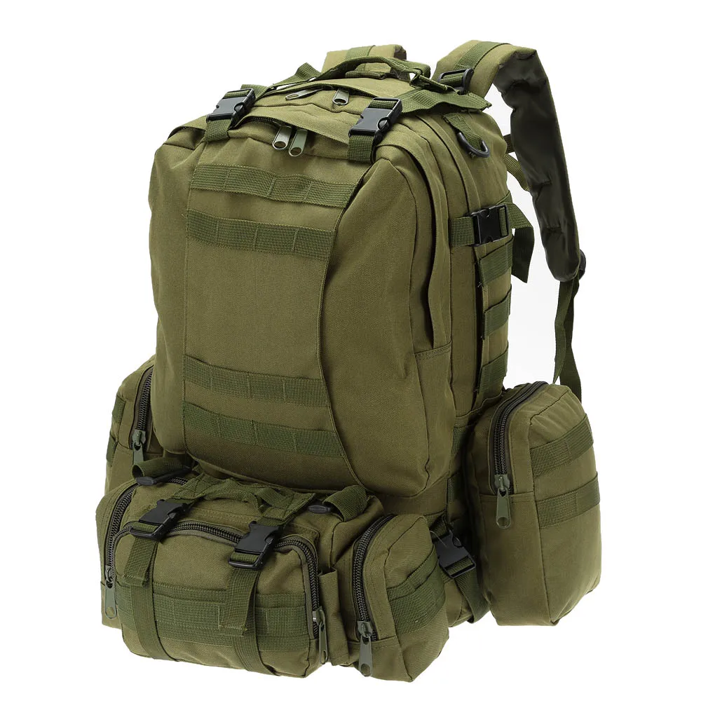 

Outdoor Bag Multifunction Military Tactical Bag Backpack with MOLLE Webbings Rucksack Sports Camping Travel Hiking Bag