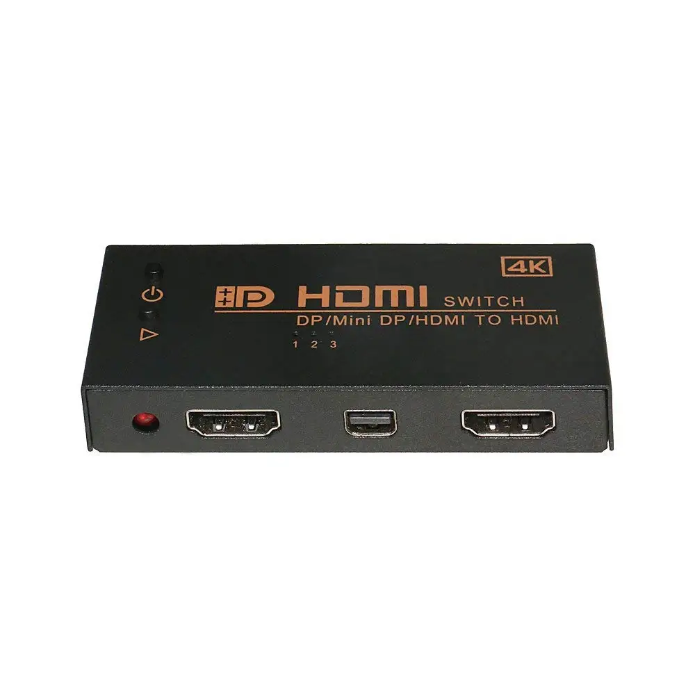 К 4 к Dp & Hdmi & Mini Dp Displayport в Hdmi выход Переключатель Селектор 3 в 1 Hdtv для портативных ПК