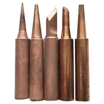 

5 Pcs x Soldering Tips900M-T Soldering Iron Pure Copper Lead-free For Hakko Soldering Rework Station Soldering Tips