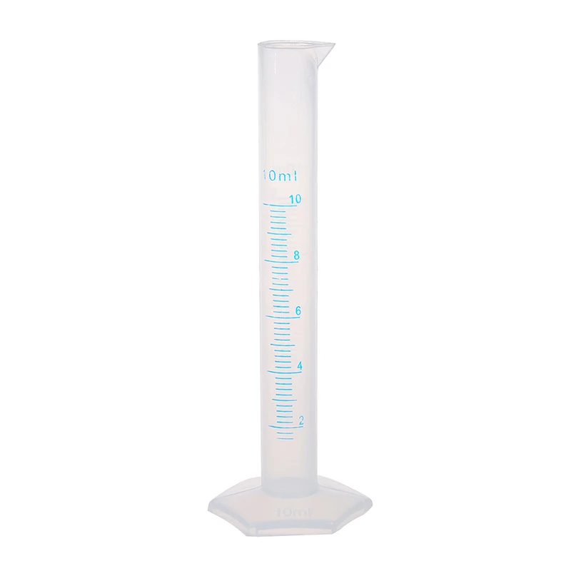 

10 ml Transparent plastic graduated tube.