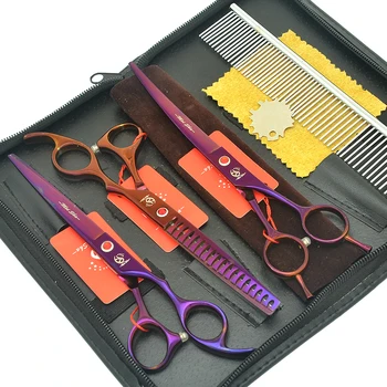 

Meisha 7 Inch Professional Dog Scissors Pet Straight Curved Cutting Shears Thinning Trimming Clippers Puppy Grooming Tool HB0237