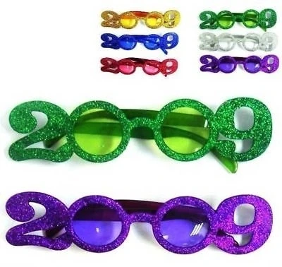 2 pair PARTY 2009 GLASSES new years novelties supplies | Дом и сад