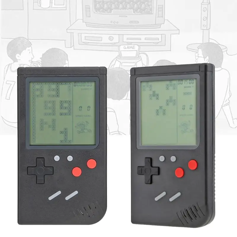 

1pcs Mini Handheld Game 3.5inch Console Build-in 26 games Classic Tetris Games Game players Console props