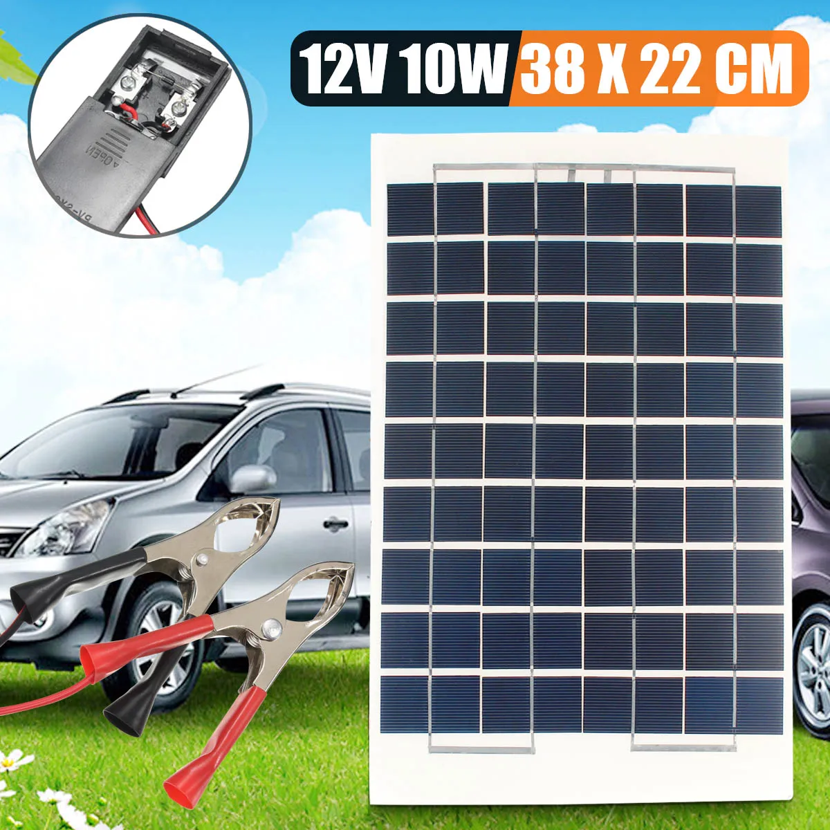 

Flexible Solar Panel Plate 18V 10W Solar Charger For Car Battery 12V 10W PolyCrystalline Silicon Cells Module Kit Dropshipping