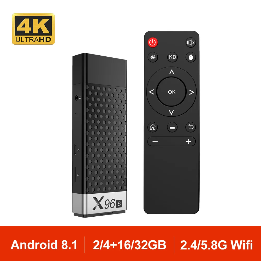 X96S Мини ТВ приставка Android 8 1 S905Y2 четырехъядерный 2 4G 5G двойной Wifi DDR4 4 Гб BT 4K HDR смарт