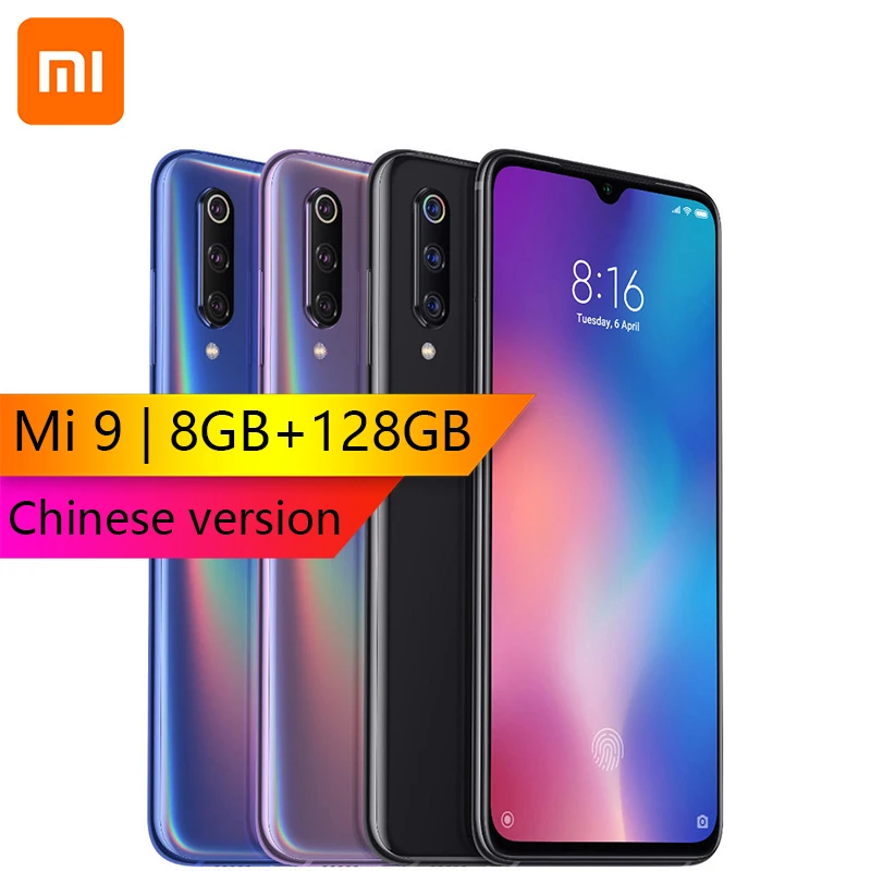 

Xiaomi Mi9 Mi 9 8GB 128GB 6.39 inch Snapdragon 855 Octa core 48MP Triple Rear Camera 20W Wireless Charge NFC 4G Smartphone