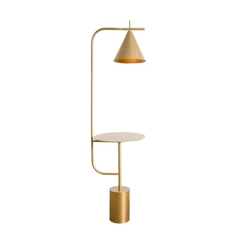 

Post Modern Gold Metal Floor Lamp Body Floor Lights Foyer Bedroom Study Standing Lamp White Marble Base Standing Lights Fixtures