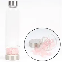 Натуральный кристалл кварца стекло бутылка для воды точка бутылка с энергетической водой обелиск исцеляющий 1 шт. Творческий флаконы из хрустального стекла