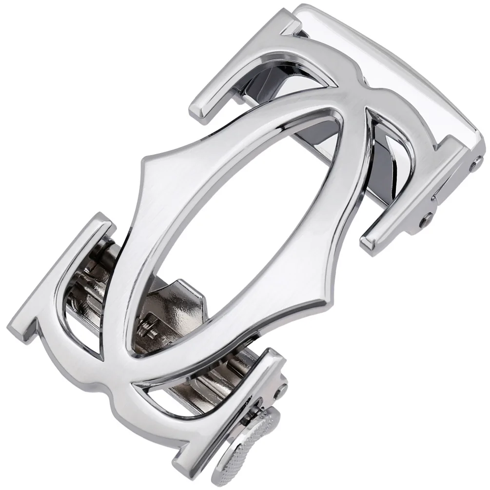 

Fashion Men's Business Alloy Automatic Buckle Unique Men Plaque Belt Buckles Ratchet Men Apparel Accessories leather belt men