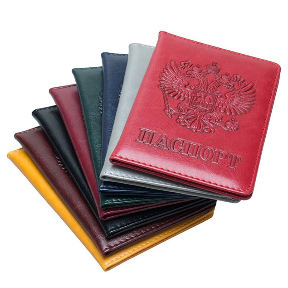

Passport Cover Card Holders Russian Ticket Travel Passport Bag Credit Card Holder Pu Leather Passport Cover Men Women