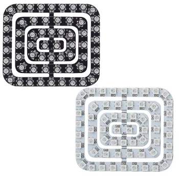 

CLAITE DC5V WS2812B 5050 RGB Rectangle Pixel Digital Individually Addressable LED Module Strip Light DC5V