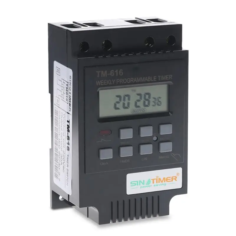 Timer 220V AC Oven Timer Switch LCD Digital Weekly Programmable Control