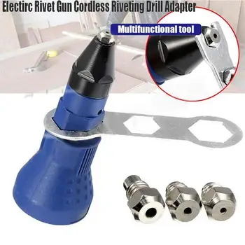 

Litake Professional Electric Rivet Nut Adaptor Cordless Power Drill Tool Kit 18*6.5*6.5CM