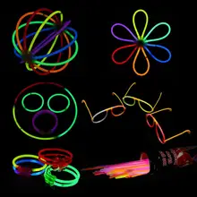Thinkmax Glow Sticks Multi-Colored 8" Glow Sticks and Connectors, Make Bracelets, Glasses, Ball, Flower and More 134 Pcs Set