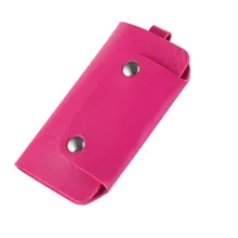 Портативный кожаный чехол для ключей держатели унисекс Прочный Контейнер-образный органайзер для ключей кошелек Чехлы для автоключей брелок для ключей Porta llaves