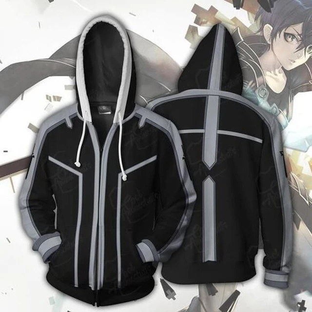 Sword Art Online Anime Hoodie Kirito and Asuna Unisex Pullovers