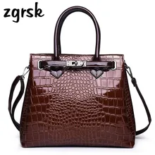Fashion Luxury Handbags Brand Women Bags Designer Bag Crocodile Leather Shoulder Bag Handbag Ladies Messenger Tote Women Bag emma yao women s leather handbag fashion korean tote shopping bag brand ladies messenger bag