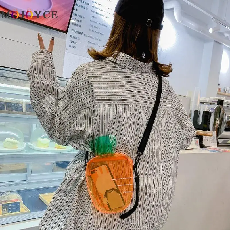 الإبداعية الجزرة شكل PVC واضح حقائب كتف هلام شفافة صغيرة Crossbody حقائب للنساء الإبداعية الجزرة شكل PVC واضح حقائب كتف هلام شفافة صغيرة Crossbody حقائب للنساء