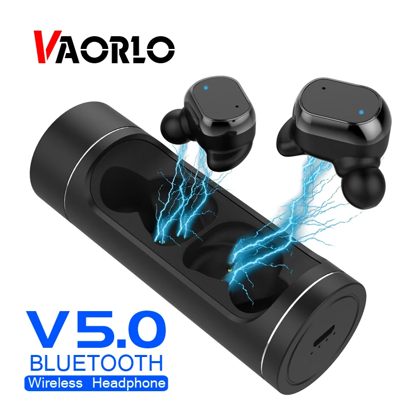 VAORLO 2018 новые TWS Bluetooth 5 0 наушники глубокий бас стерео звук спорт бег V5.0