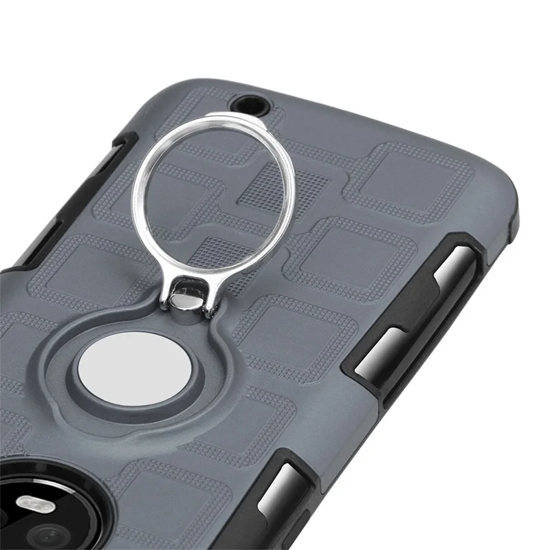 Роскошный чехол с магнитным кольцом и подставкой для Motorola Moto G5 G6 Plus Z3 Play телефона