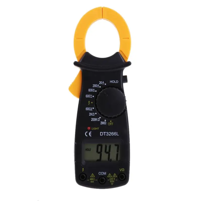 

LCD Digital Clamp Meter 20A-600A AC DC Voltage Measurement Current Voltage Multimeter Resistance Capacitance Tester