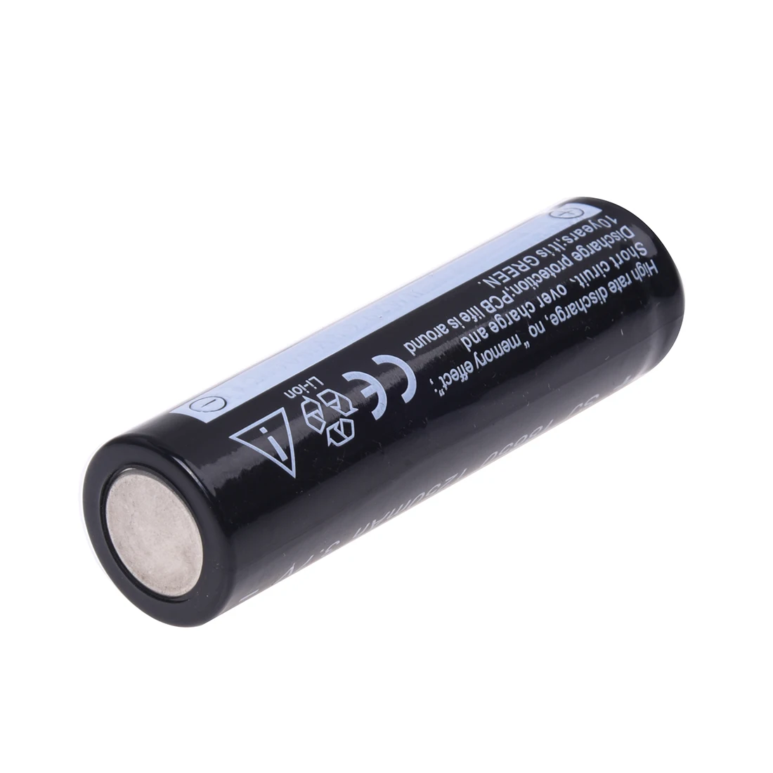 Новый 2 шт 18650 3 7 V 1250mAh литиевая аккумуляторная черная батарея|Перезаряжаемые
