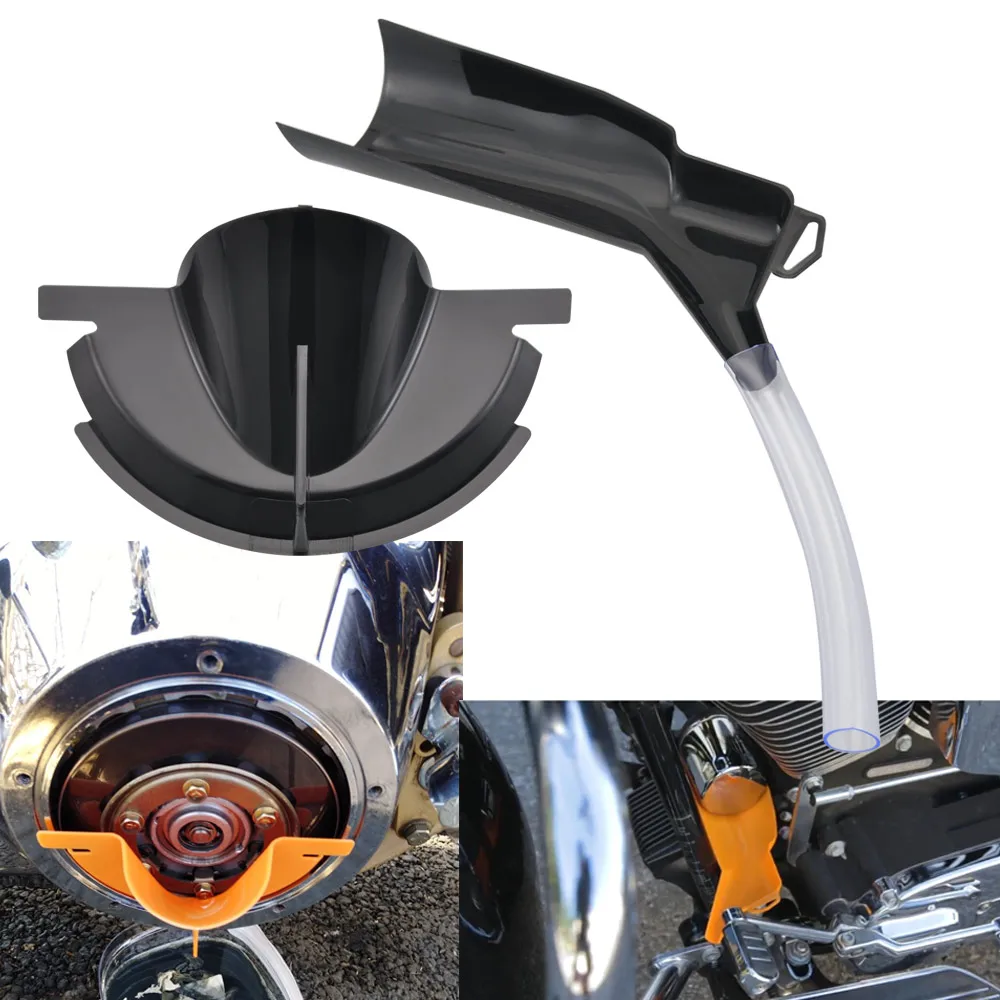 

Primary Oil Fill Funnel Catcher Drain Oil Funnel Drip-Free For Harley Touring Dyna Softail Sportster Models