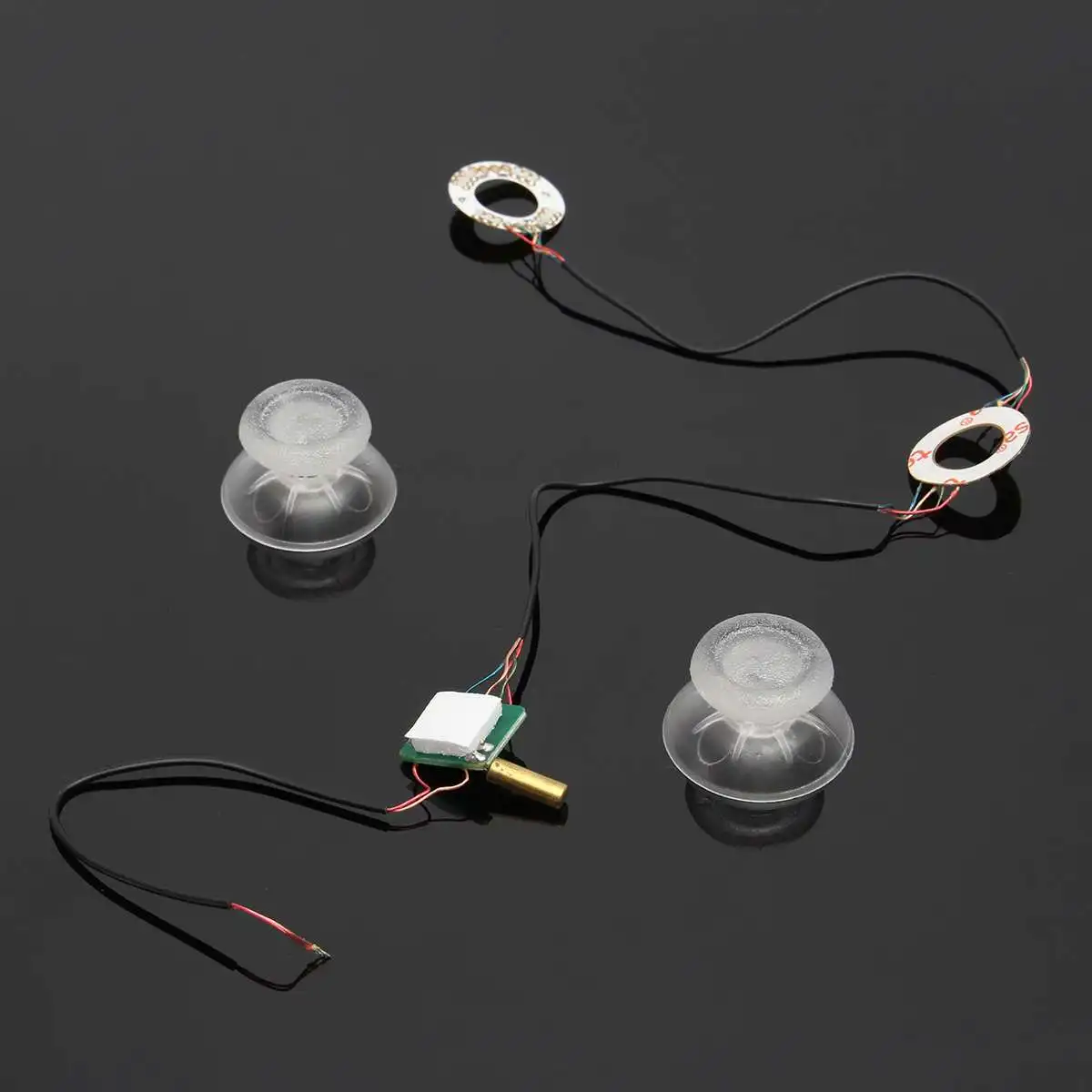 

DIY Button Transparent Analog Thumb Sticks Joystick Caps Led Light For PS4 For Play Station 4 Control Controllers Save Power