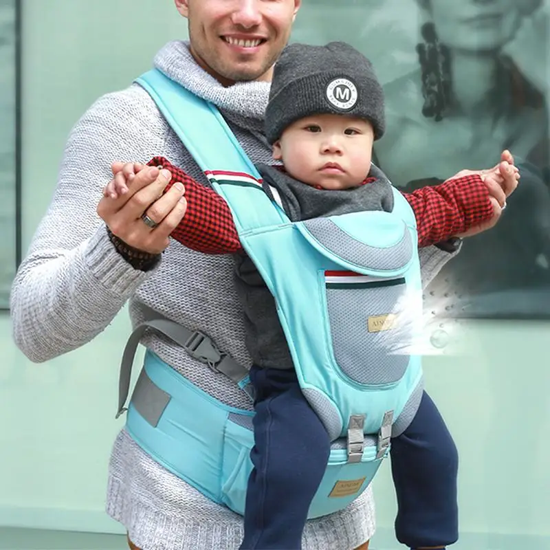 

Hooded Ergonomic Baby Carrier Backpack Portable Newborn Infant Kangaroo Holder Baby Gear Adjustable Sling Wrap Breathable Heaps