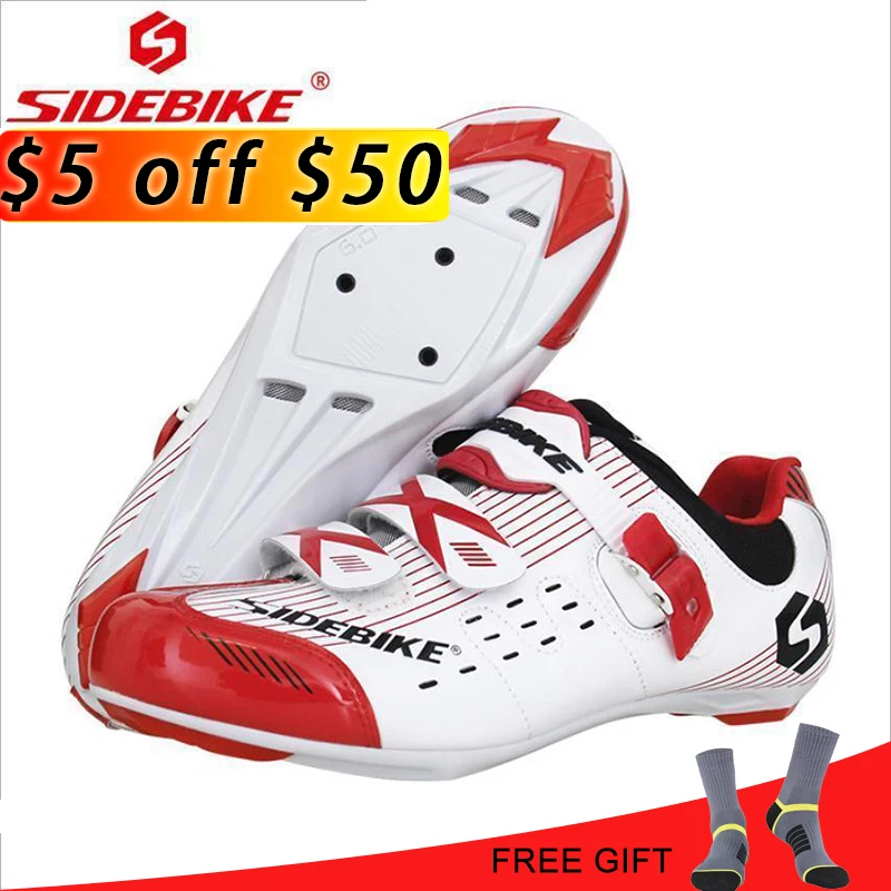 

SIDEBIKE Pro Cycling Shoes Self-Locking road bike Shoes men Breathable Triathlon trek Sneakers Sapatilha Ciclismo Zapatillas