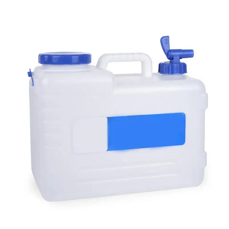 

15L Portable Bucket Outdoor Traveling Accessories Camping Home Drinking Storage Bucket With Tap Water Storage Tank Transparent