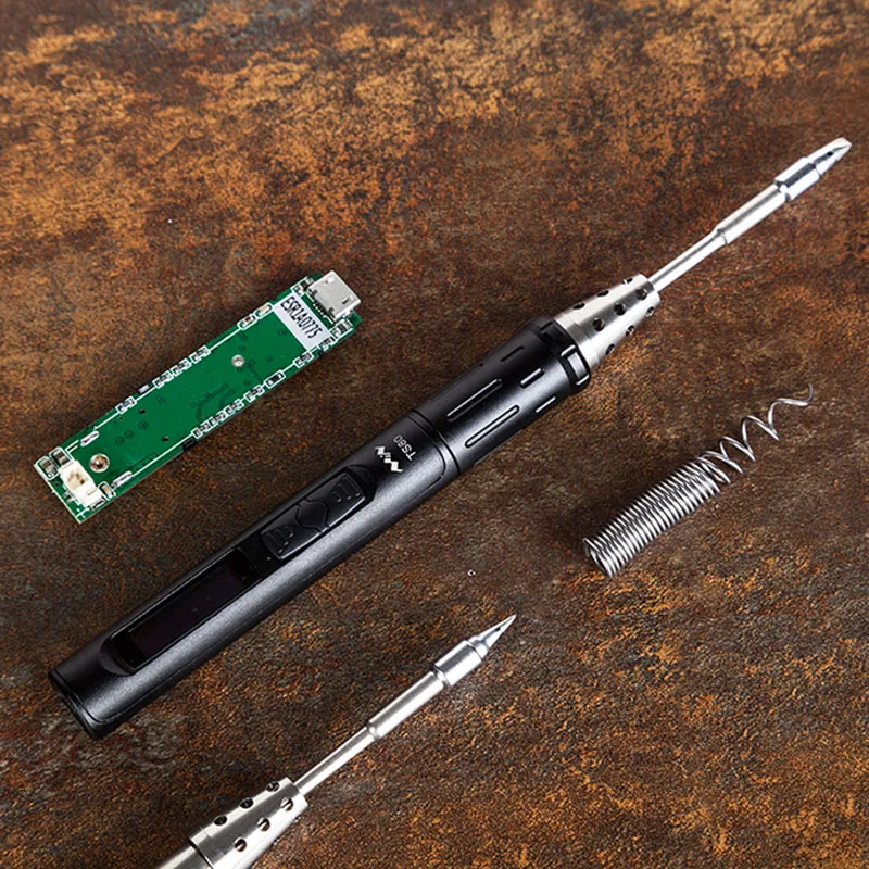  New-Mini Ts80-More Portable Temperature Control Smart Soldering Iron Mini Soldering Iron Soldering  - 32982271296