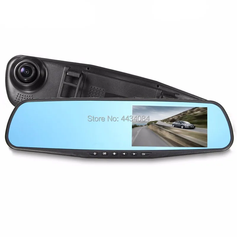 

Ouchuangbo HD Dual Lens 4.3 inch rear view DVR recorder mirror G-sensor