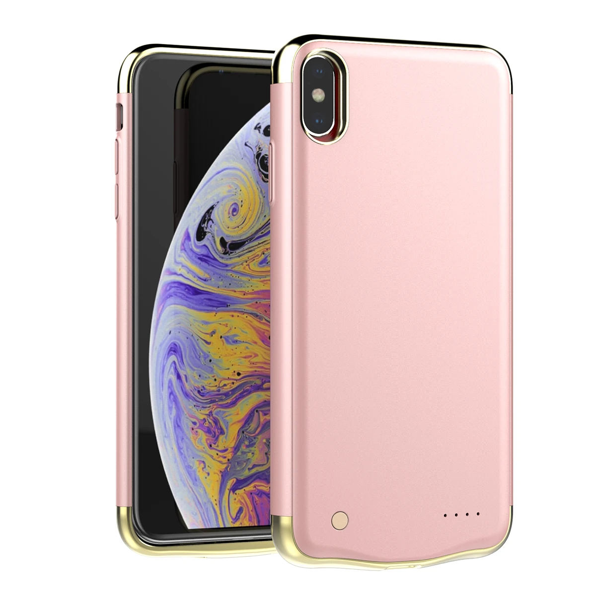 Для iPhone Xr/Xs Max 6000 мАч зарядное устройство чехол для телефона тонкий портативный внешний аккумулятор внешнее зарядное устройство защитный чехол для телефона