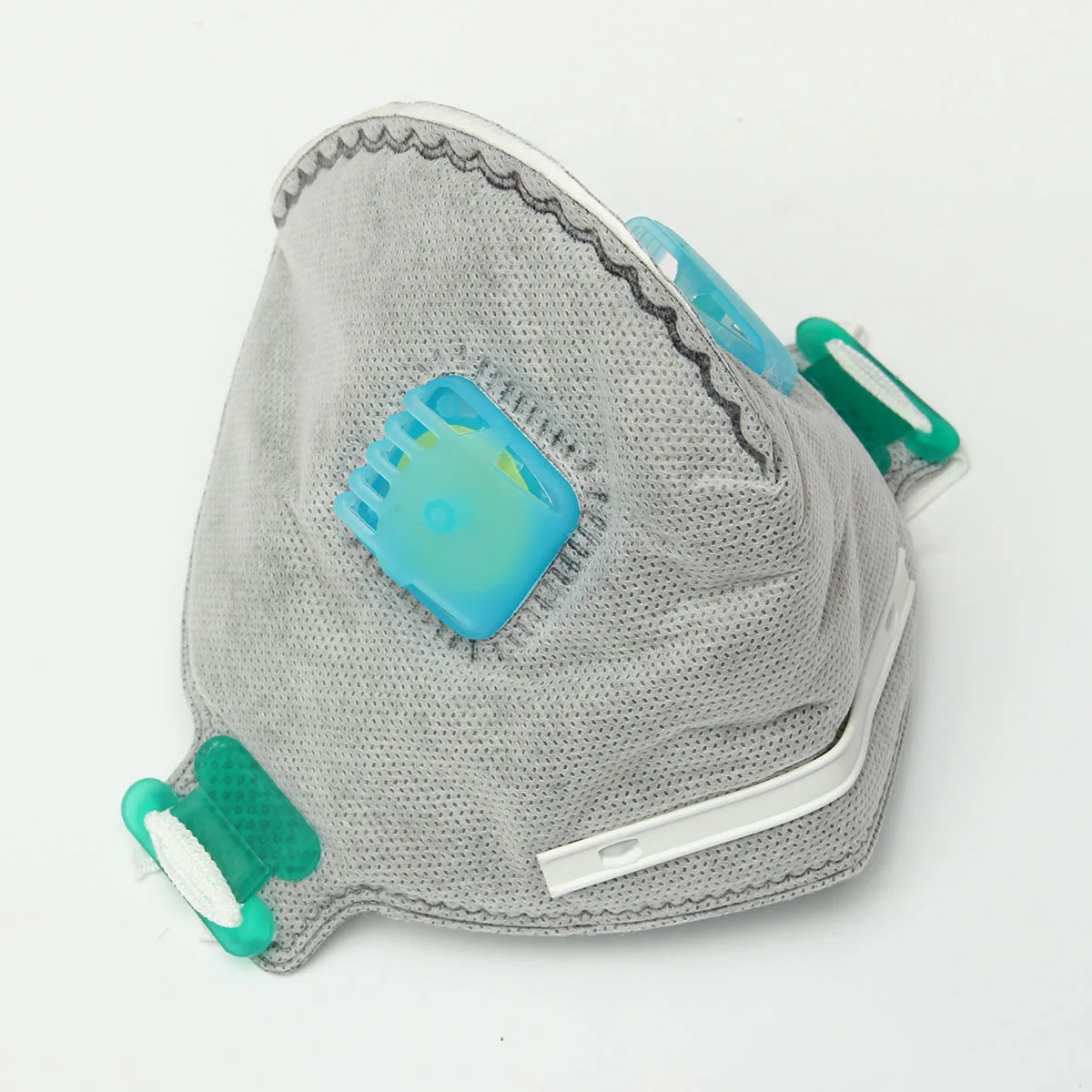

Industrial Dust Respirator Gas Double Valve N95 Activated Carbon Anti Haze Mask 5 Filter Layer 2 Breathing Valve Breathable