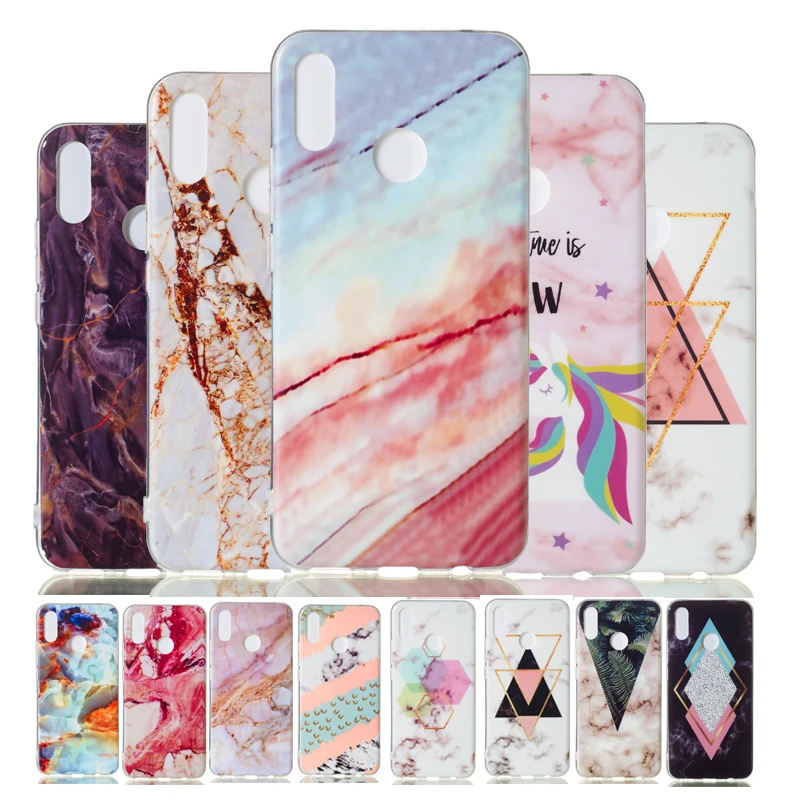 

Marble Phone Case For Huawei Nova 3i P smart Plus Case Cover For Huawei Y9 2019 Enjoy 9 Plus INS Style Unicorn TPU Silicon Cover