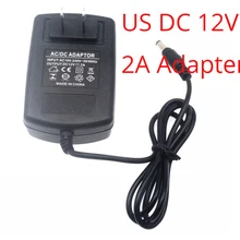 AC 100-240V To DC 12V 2A Power Supply Converter Adapter for Led Lights Strips US Plug