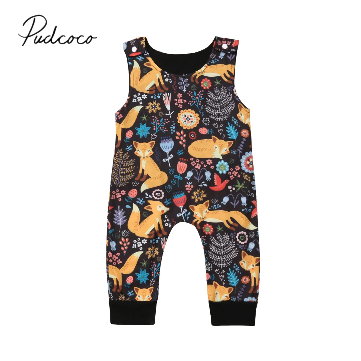 

2019 Brand New Newborn Toddler Baby Girl Boy Romper Floral Sleeveless Cotton Jumpsuits Playsuit Summer Clothes Outfit 0-18M