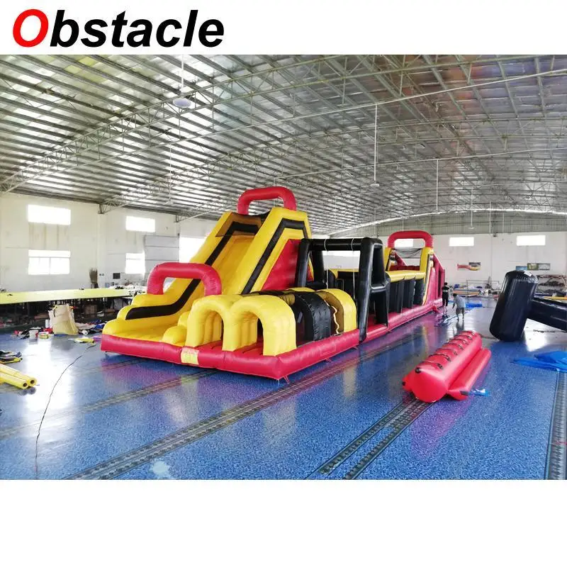 

26mL*5.7mW*5mH Quality eye-catching inflatable obstacle course playground inflatable sport games for indoor trampoline park