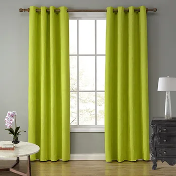 

European and American style modern seven solid color assorted 100% poly suede curtains living rooms bedroom window treatments