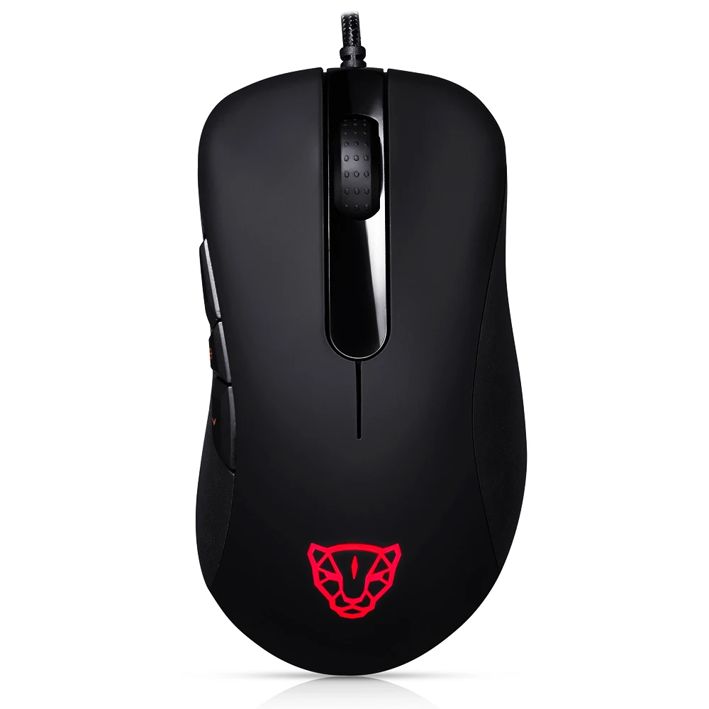 Motospeed V100 профессиональная Проводная игровая мышь USB Esport 6200DPI RGB светильник для ПК